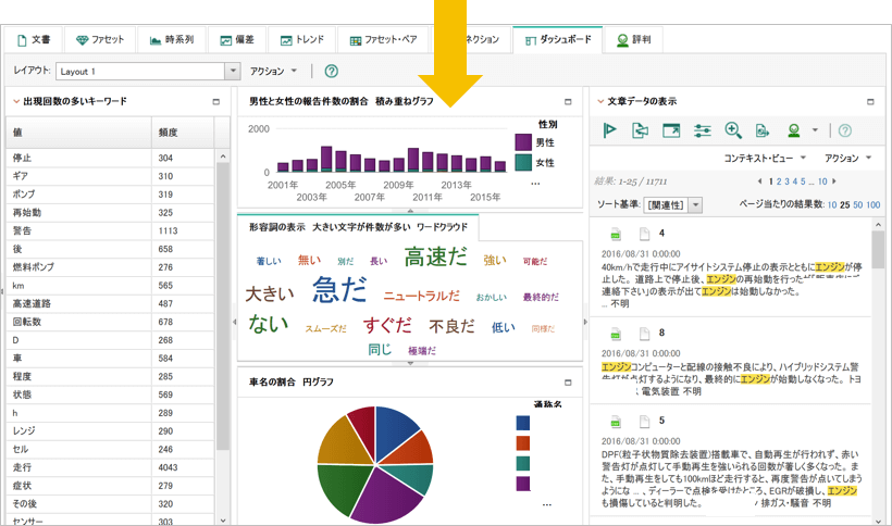 ダッシュボード